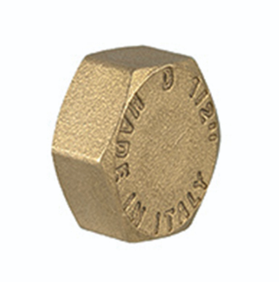 End cap - brass - 2"