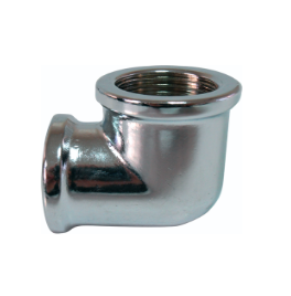 Elbow FF - reinforced - chrome plated - 1/2"