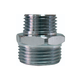 Reducing nipple - chrome plated - 3/4" x 1/2"