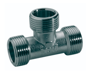 Tee MMM - nickel plated - 1/2"
