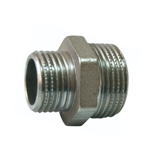 Reducing nipple - nickel plated - 1/4" x 1/8"