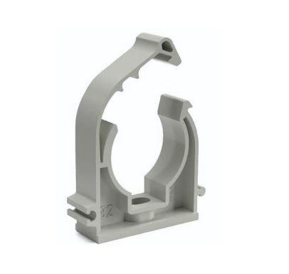 Single pipe clip with cap - ∅ 40