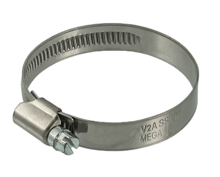 Non-perforated stainless steel hose clamp - ∅20-32