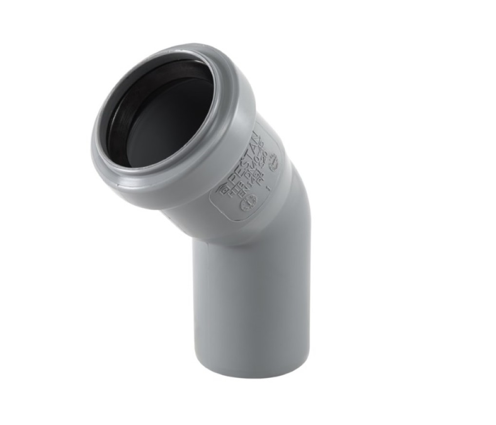 PPK Elbow 45° - grey - ∅ 50