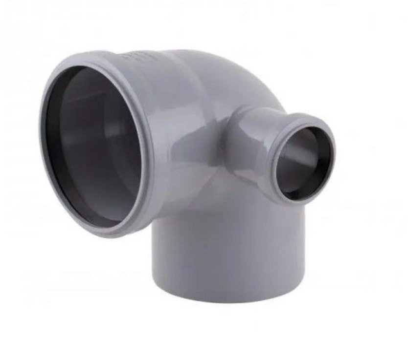 PPK Elbow with branch 87° - right - ∅ 110/50