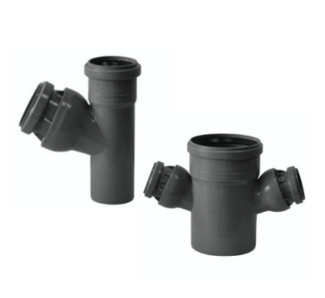 PPK Adjustable branch 45-87° - ∅ 110/50/50