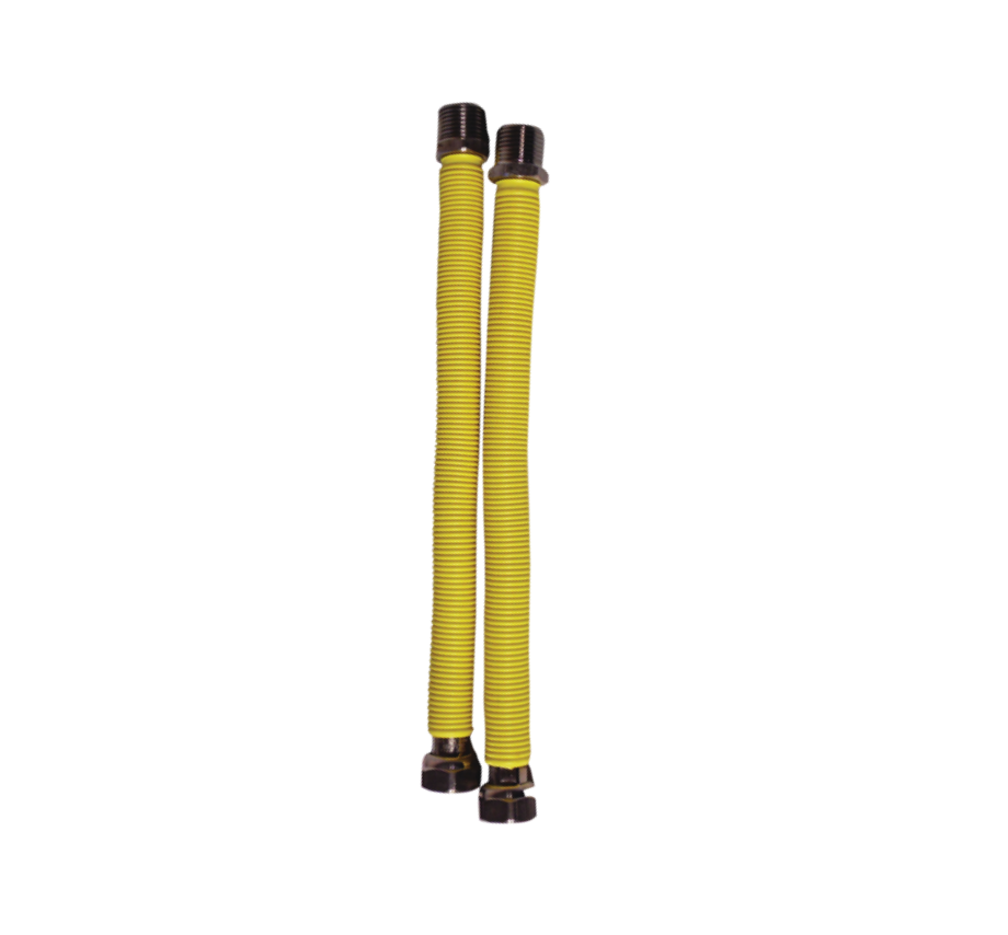 Гъвкава връзка за газ с изолация - 1/2"F x 1/2"M - 200-400 mm