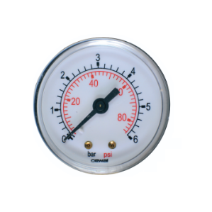 Pressure gauge - 1/4" - ∅ 50, 6 bar