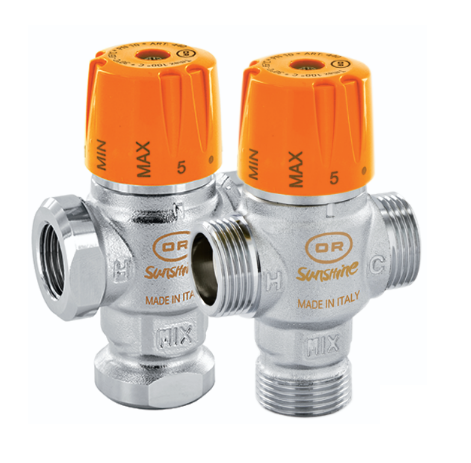 Mixing valve for solar systems - 3/4" M