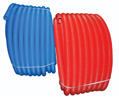 Plastic pipe - ∅ 23 x 50 m - red