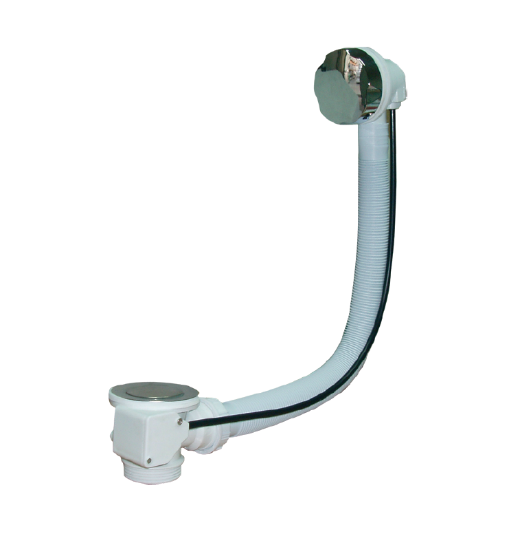 Automatic bath trap - plastic - chrome - 1 1/2"