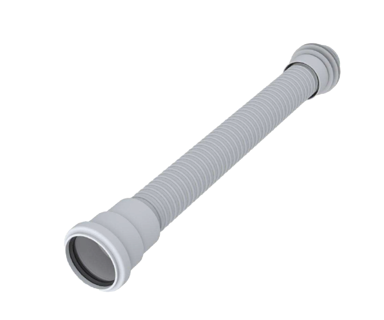 Extendable waste pipe with sleeve - Easy flex - ∅ 40 / ∅ 50 - 35cm