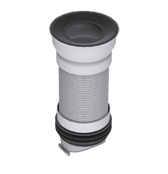 WC connector - straight with valve - ∅ 110