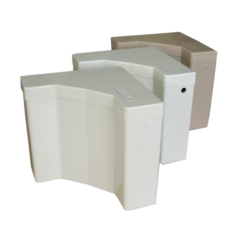 Plastic WC cistern - corner - marble