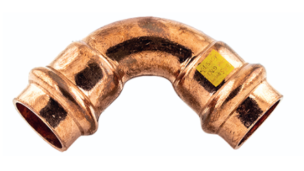 Copper press elbow 90° F/F art. 9002 - ∅ 18