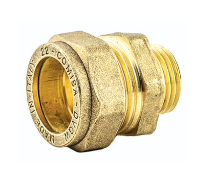 Straight male fitting - ∅ 22 x 3/4"