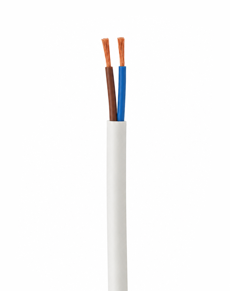 Electric cable H05VV-F 3х0.5 white